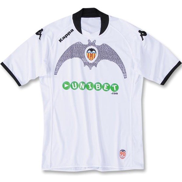 Tailandia Camiseta Valencia Replica Primera Ropa Retro 2009 2010 Blanco